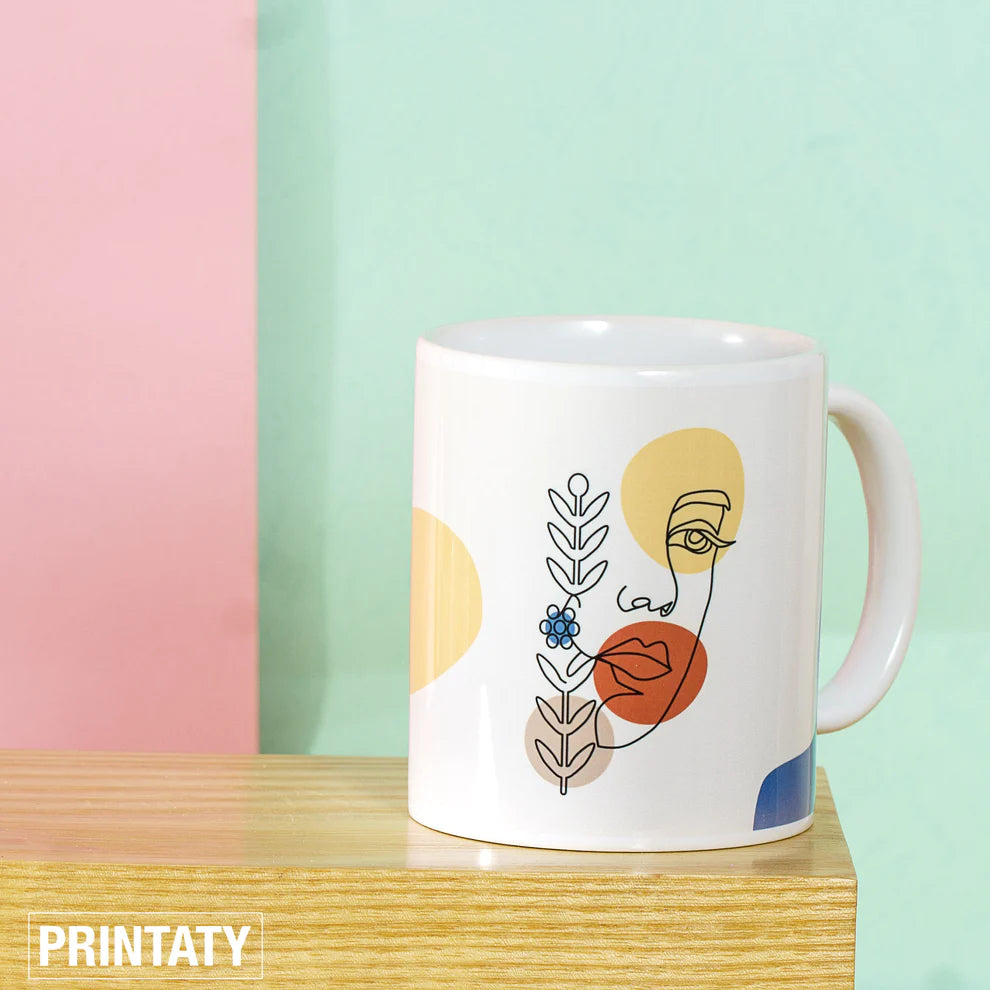 Printaty mugs:Line art Dehn oud