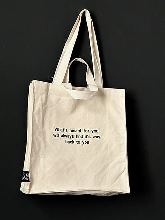 SADA big tote-what’s meant for you will always find it’s way back to you(offwhite)