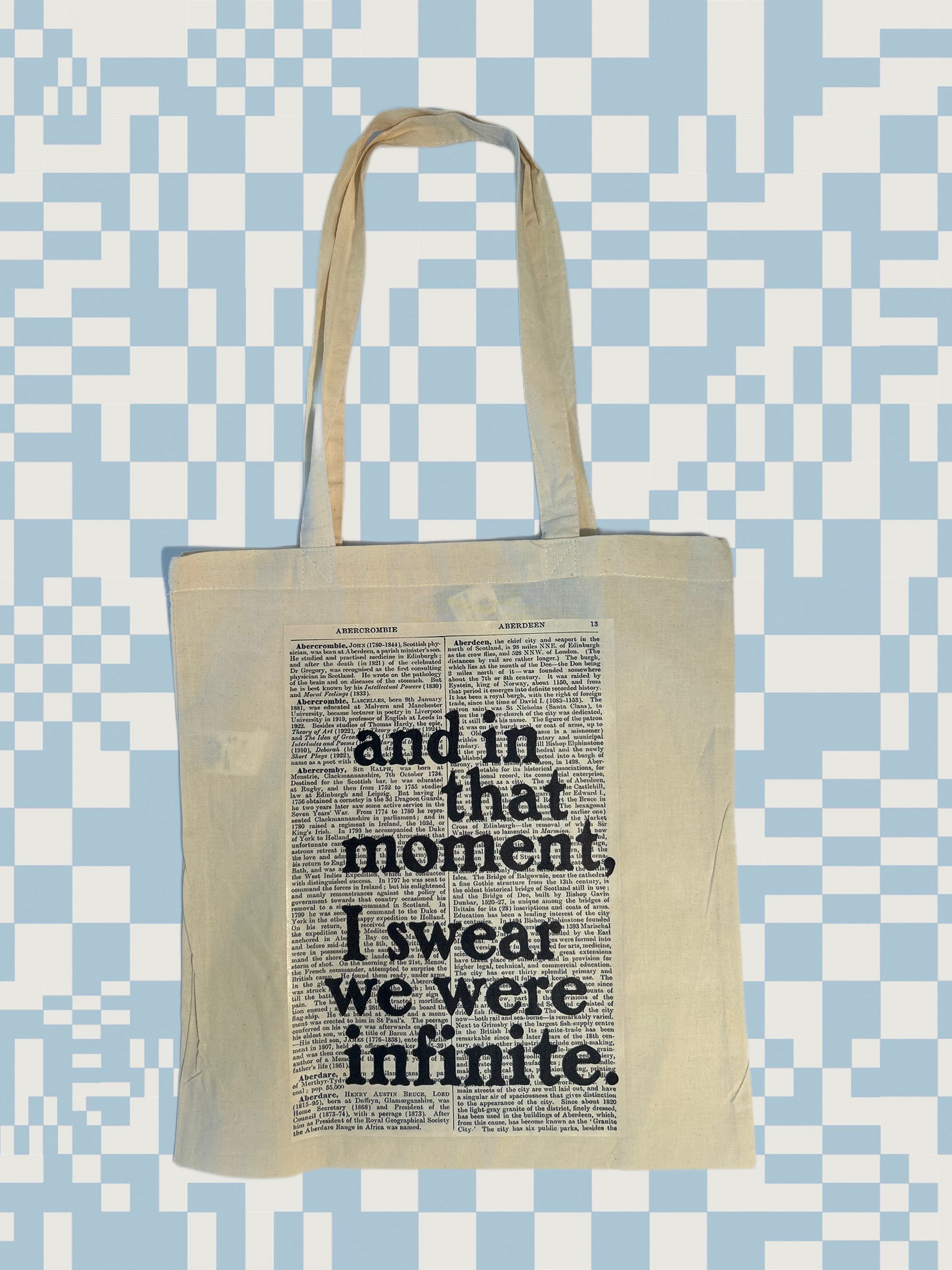 Custom nation tote-and in that moment, I swear we were infinite(offwhite)