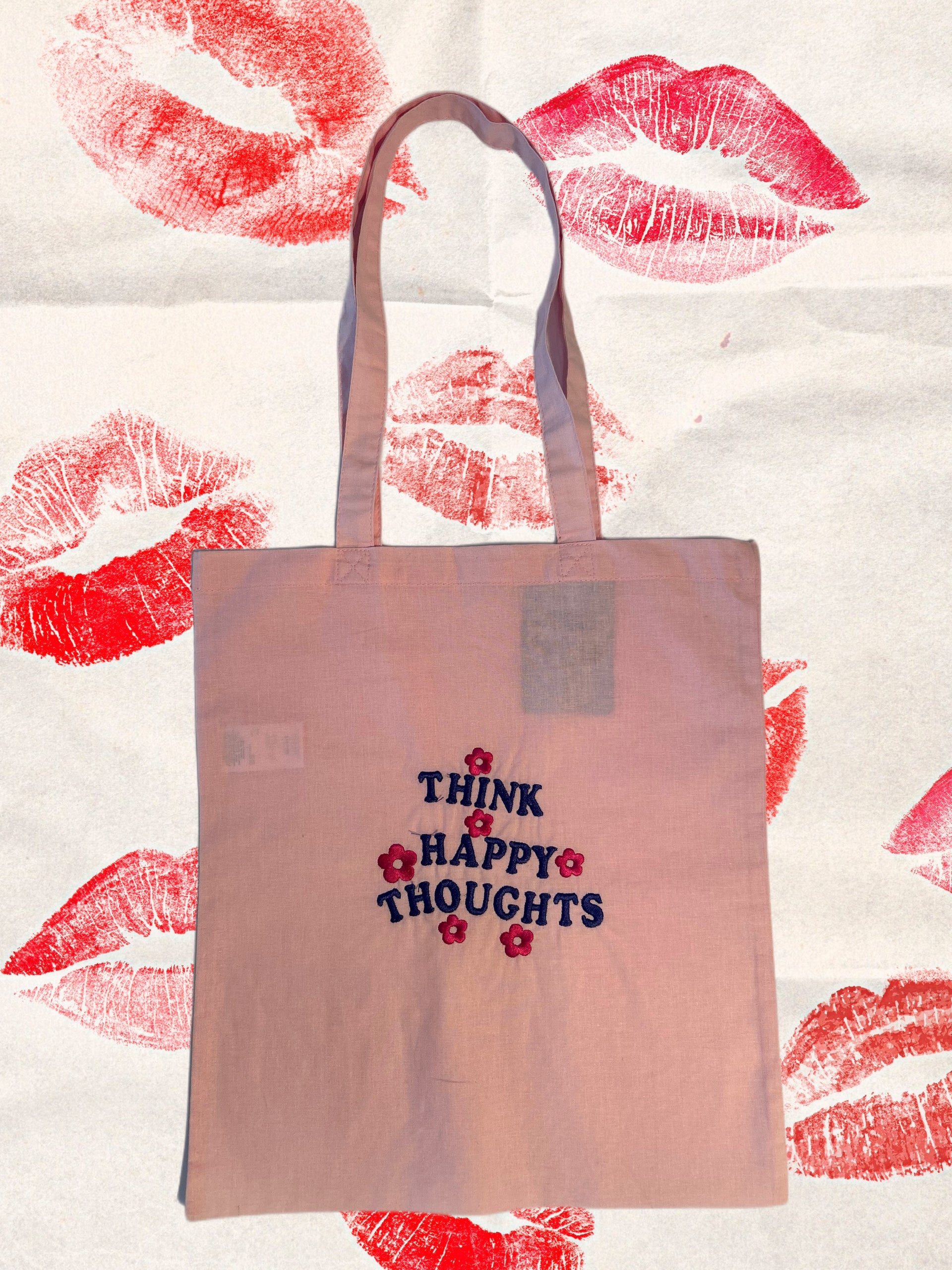 Custom nation tote-think happy thoughts(pink)